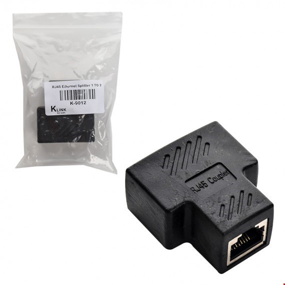 برل شبکه (Coupler) یک به دو RJ45 کی لینک (KLINK) 