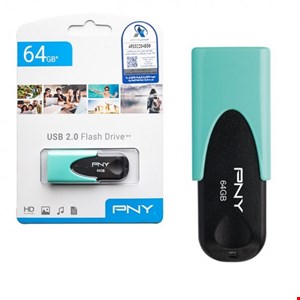  مدل دو رنگ USB2.0 64GB آبی فیروزه ای